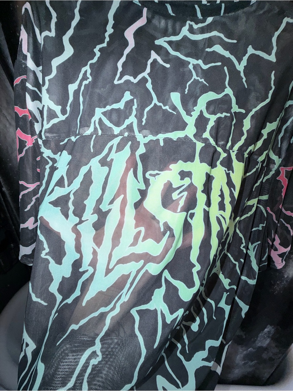 Killstar Dawn Light Mesh Shirt and Glamor Perfection Flares - Picture 4 of 11